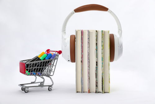 耳機書本學(xué)習(xí)用品擺拍校園物品攝影圖 攝影